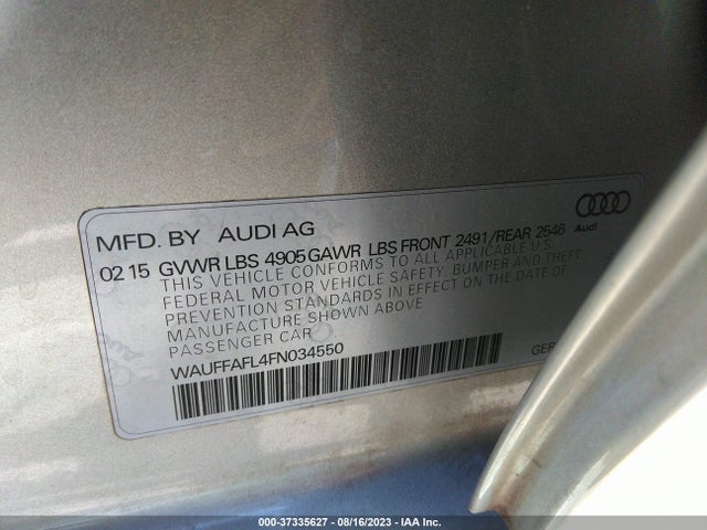 WAUFFAFL4FN034550 Audi A4 Premium Plus