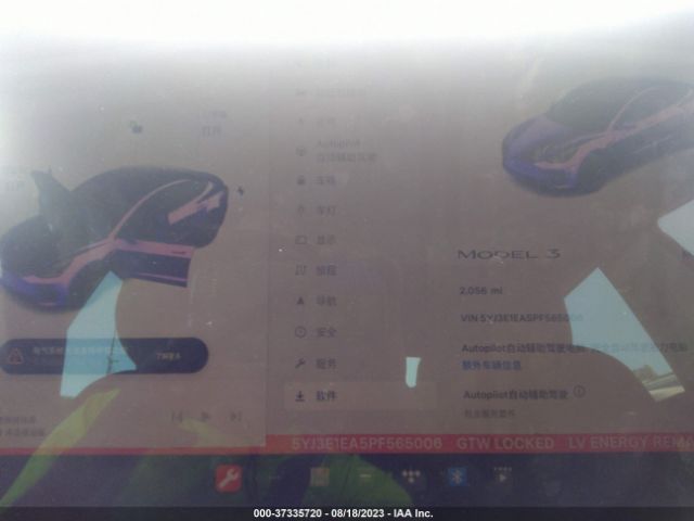 5YJ3E1EA5PF565006 Tesla MODEL 3