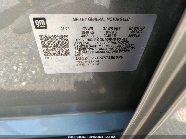 Chevrolet MALIBU LS 2023 1G1ZC5STXPF159076 Image 9
