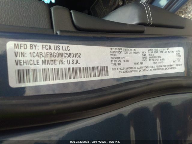 2021 JEEP GRAND CHEROKEE 1C4RJFBG0MC580162 Photo 8