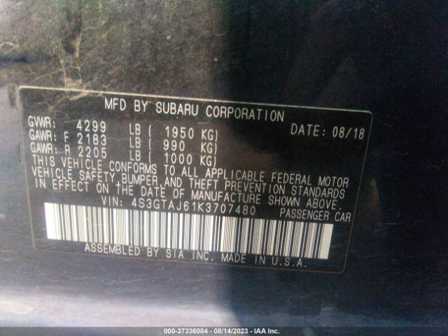 4S3GTAJ61K3707480 Subaru Impreza Sport