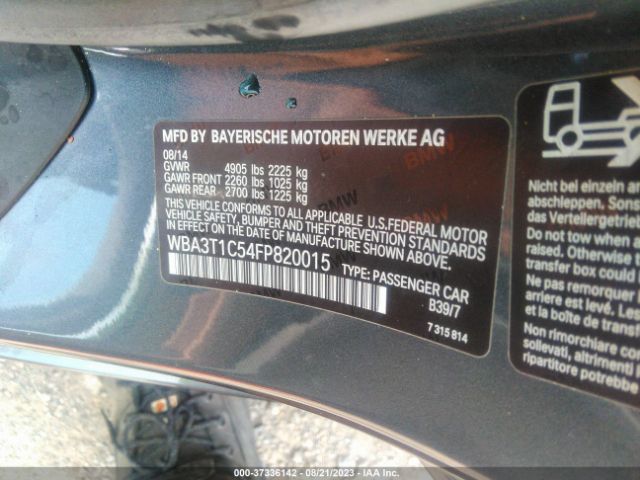 WBA3T1C54FP820015 BMW 4 Series 428i Xdrive
