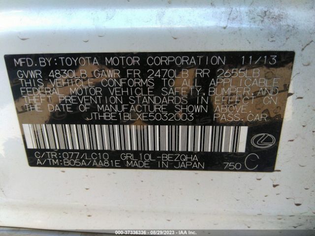 JTHBE1BLXE5032003 Lexus GS 350