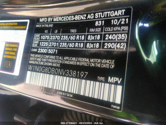 W1N0G8DB0NV338197 Mercedes-Benz Glc Glc 300