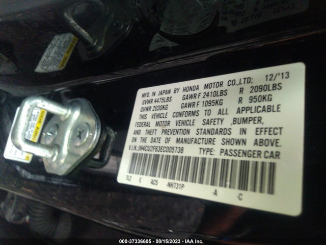 Acura Tsx Tech Pkg 2014 JH4CU2F63EC005738 Image 9