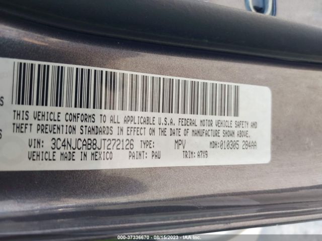3C4NJCAB8JT272126 Jeep Compass Sport