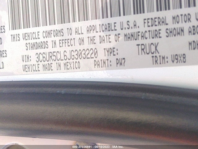 3C6UR5CL6JG303220 RAM 2500 Tradesman
