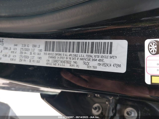 1C6RREFT4KN878622 RAM 1500 Big Horn/lone Star