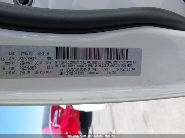 Dodge JOURNEY SE 2018 3C4PDCAB2JT288449 Image 9