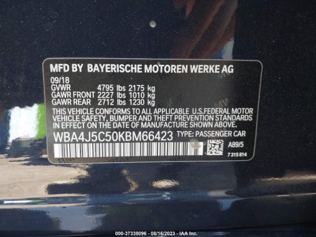 WBA4J5C50KBM66423 BMW 4 Series 440i