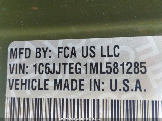 1C6JJTEG1ML581285 Jeep Gladiator Mojave