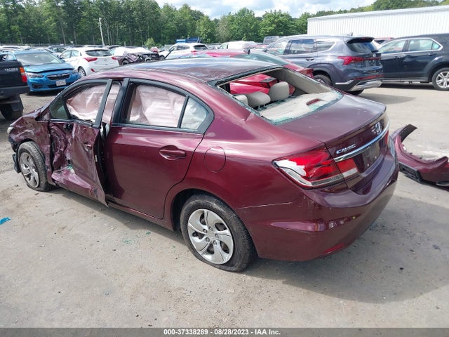 2013 HONDA CIVIC SDN LX VIN: 2HGFB2F55DH535993