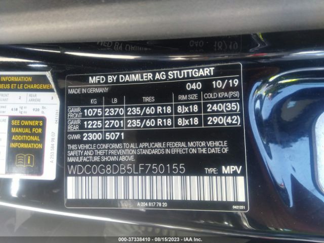 WDC0G8DB5LF750155 Mercedes-Benz Glc Glc 300
