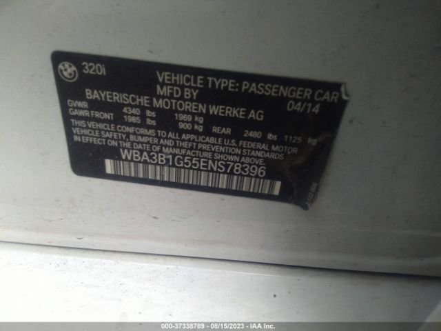 WBA3B1G55ENS78396 BMW 3 Series 320i