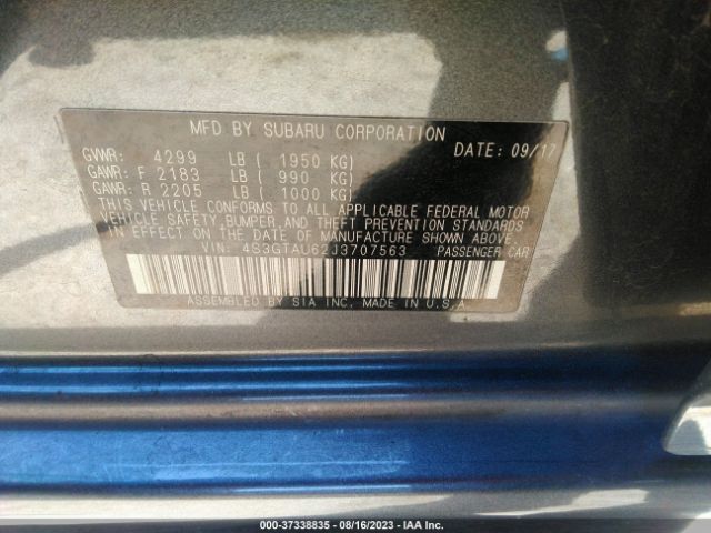 4S3GTAU62J3707563 Subaru Impreza Limited