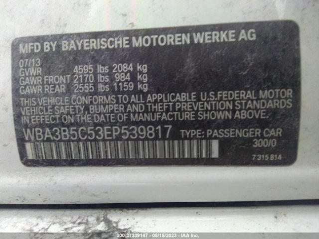 WBA3B5C53EP539817 BMW 3 Series 328i Xdrive