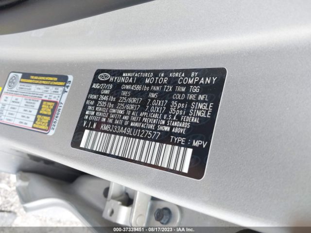 KM8J33A49LU127577 Hyundai Tucson Value