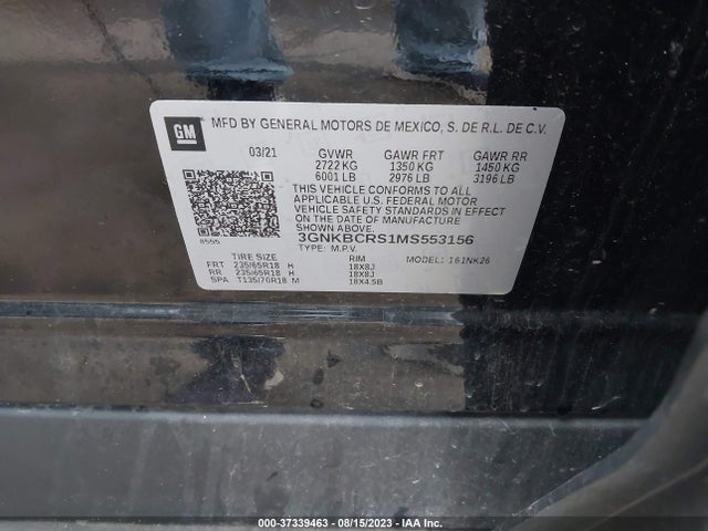 Chevrolet Blazer Lt 2021 3GNKBCRS1MS553156 Image 9