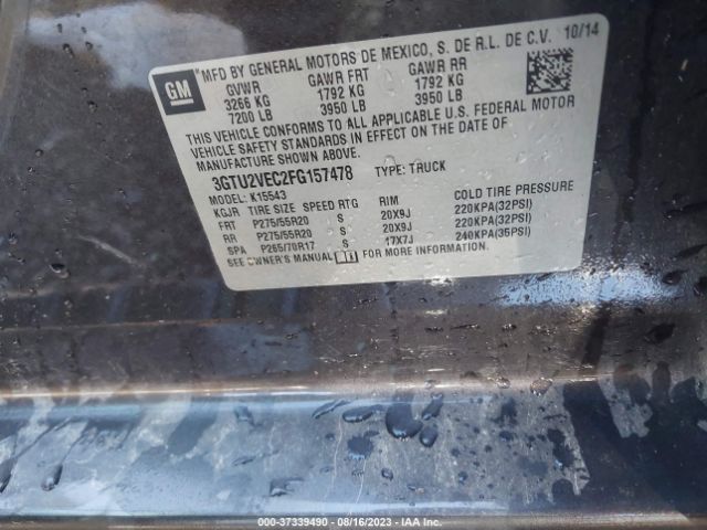 3GTU2VEC2FG157478 GMC Sierra 1500 Slt