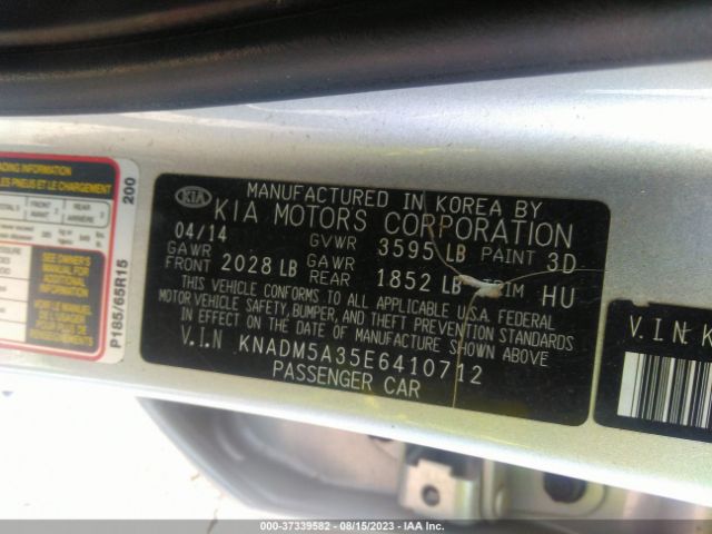 KNADM5A35E6410712 KIA RIO LX