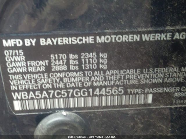 WBA5A7C57GG144565 BMW 5 Series 528i Xdrive