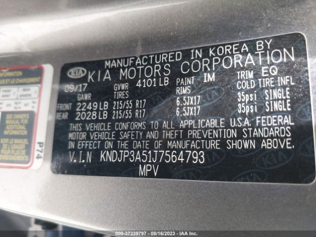 KNDJP3A51J7564793 KIA SOUL +
