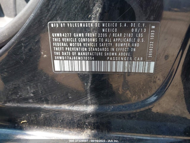 3VWD17AJ8EM370354 Volkswagen Jetta Sedan Se W/connectivity