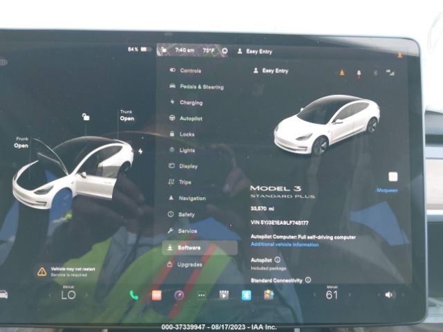 5YJ3E1EA9LF745177 Tesla Model 3 Standard Range