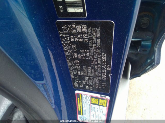 KNDCE3LC4J5133192 KIA NIRO EX