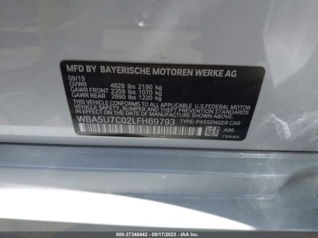 WBA5U7C02LFH69793 BMW 3 Series M340i