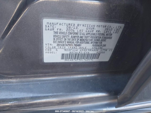 2013 NISSAN SENTRA SR VIN: 3N1AB7AP9DL760491