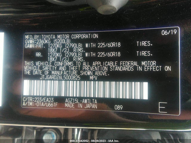 JTJGARDZ6L5000825 Lexus Nx Nx 300