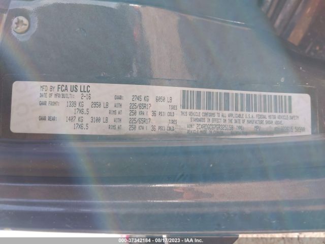 2C4RDGCG7GR325158 Dodge Grand Caravan Sxt