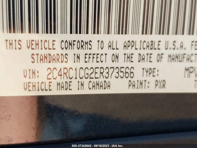2C4RC1CG2ER373566 Chrysler Town & Country Touring-l