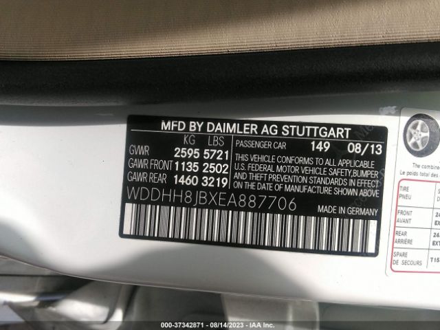 WDDHH8JBXEA887706 Mercedes-Benz E-class E 350