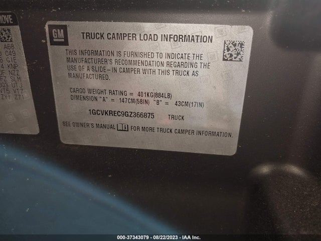 Chevrolet Silverado 1500 2lt 2016 1GCVKREC9GZ366875 Image 9