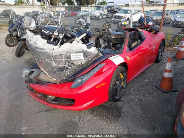 ZFF68NHA6F0204017 Ferrari 458 Italia Spider