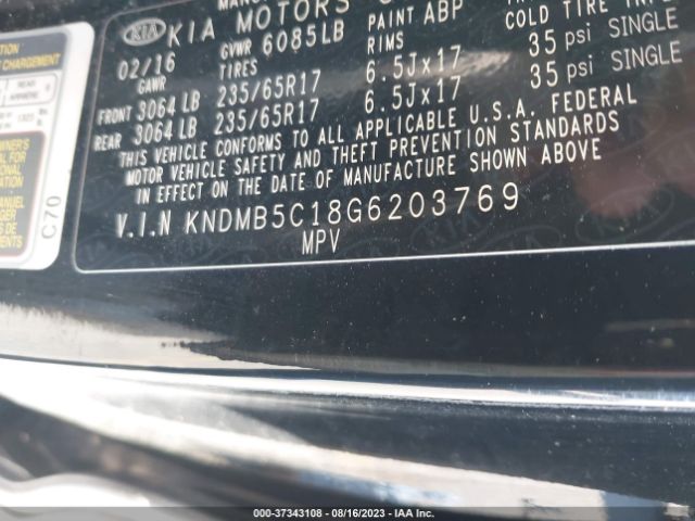 KNDMB5C18G6203769 KIA SEDONA LX