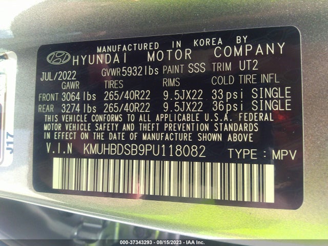 Genesis GV80 2023 KMUHBDSB9PU118082 Image 9