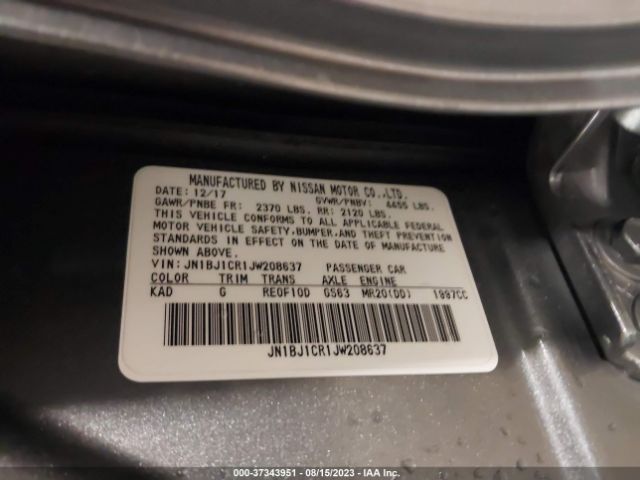 JN1BJ1CR1JW208637 Nissan Rogue Sport Sv