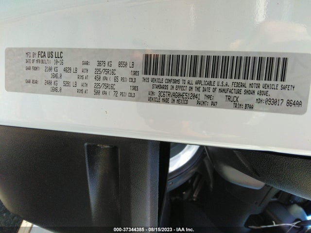 RAM Promaster Cargo Van 2017 3C6TRVAG0HE512041 Image 9