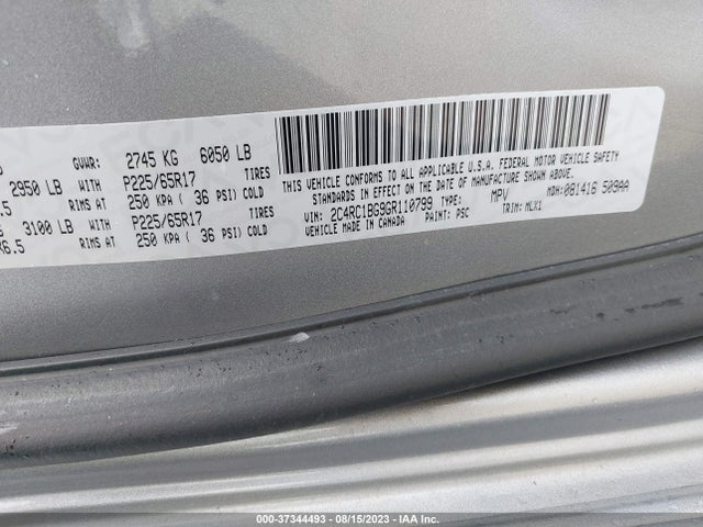 2C4RC1BG9GR110799 Chrysler Town & Country Touring