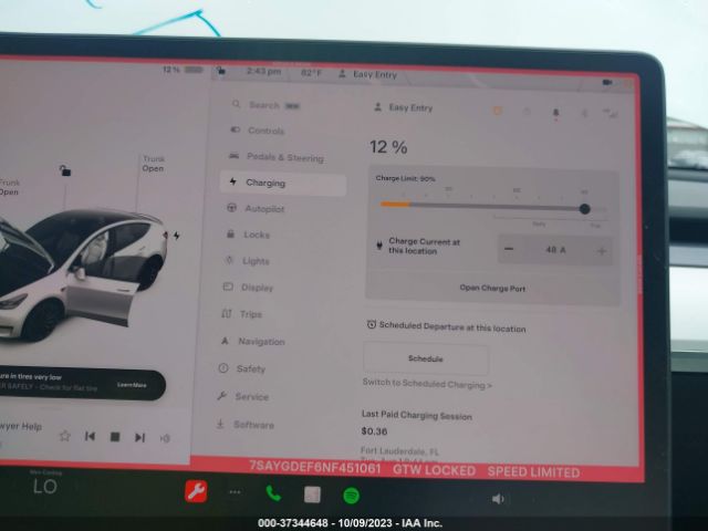 7SAYGDEF6NF451061 Tesla Model Y Performance