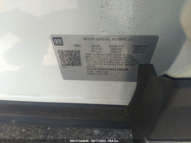 Chevrolet Bolt Euv Premier 2022 1G1FZ6S01N4118549 Image 9