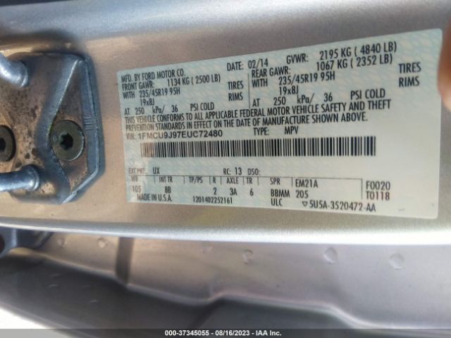 1FMCU9J97EUC72480 Ford Escape Titanium