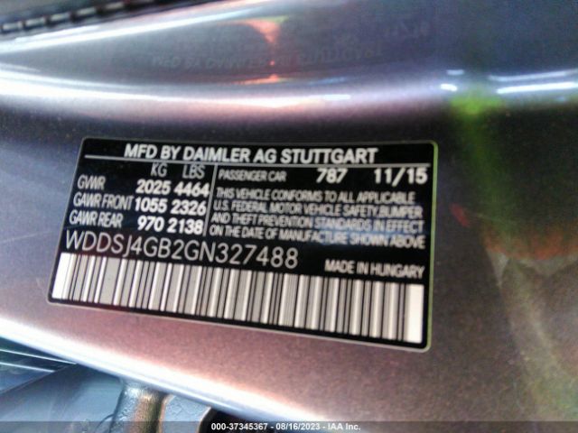 2016 MERCEDES-BENZ CLA 250 WDDSJ4GB2GN327488 Photo 8