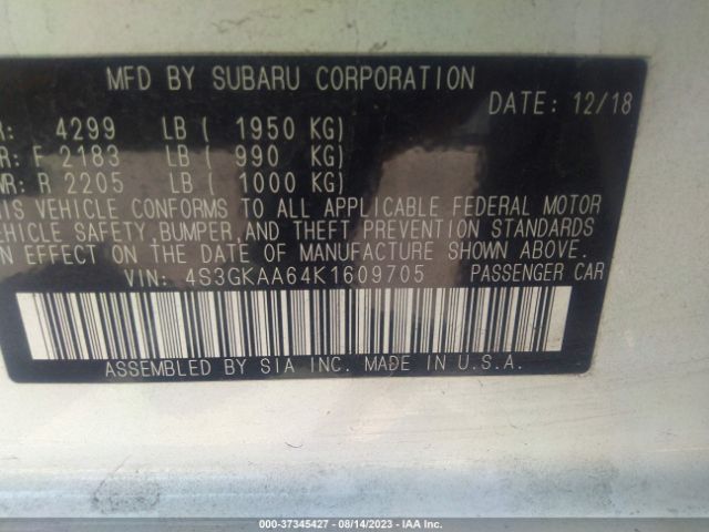 4S3GKAA64K1609705 Subaru Impreza