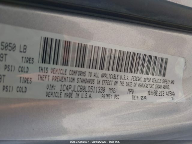 1C4PJLCB0LD511330 Jeep Cherokee Latitude