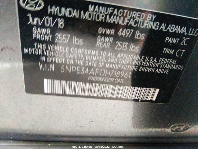 Hyundai Sonata Sport+ 2018 5NPE34AF1JH718961 Image 9