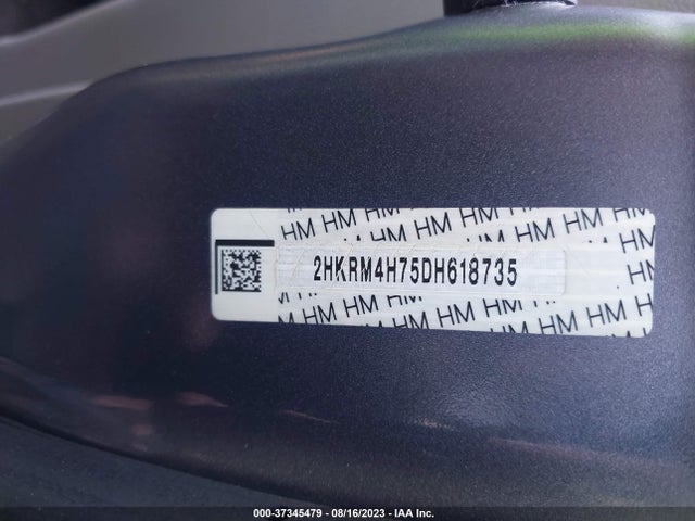 2013 HONDA CR-V EX-L VIN: 2HKRM4H75DH618735